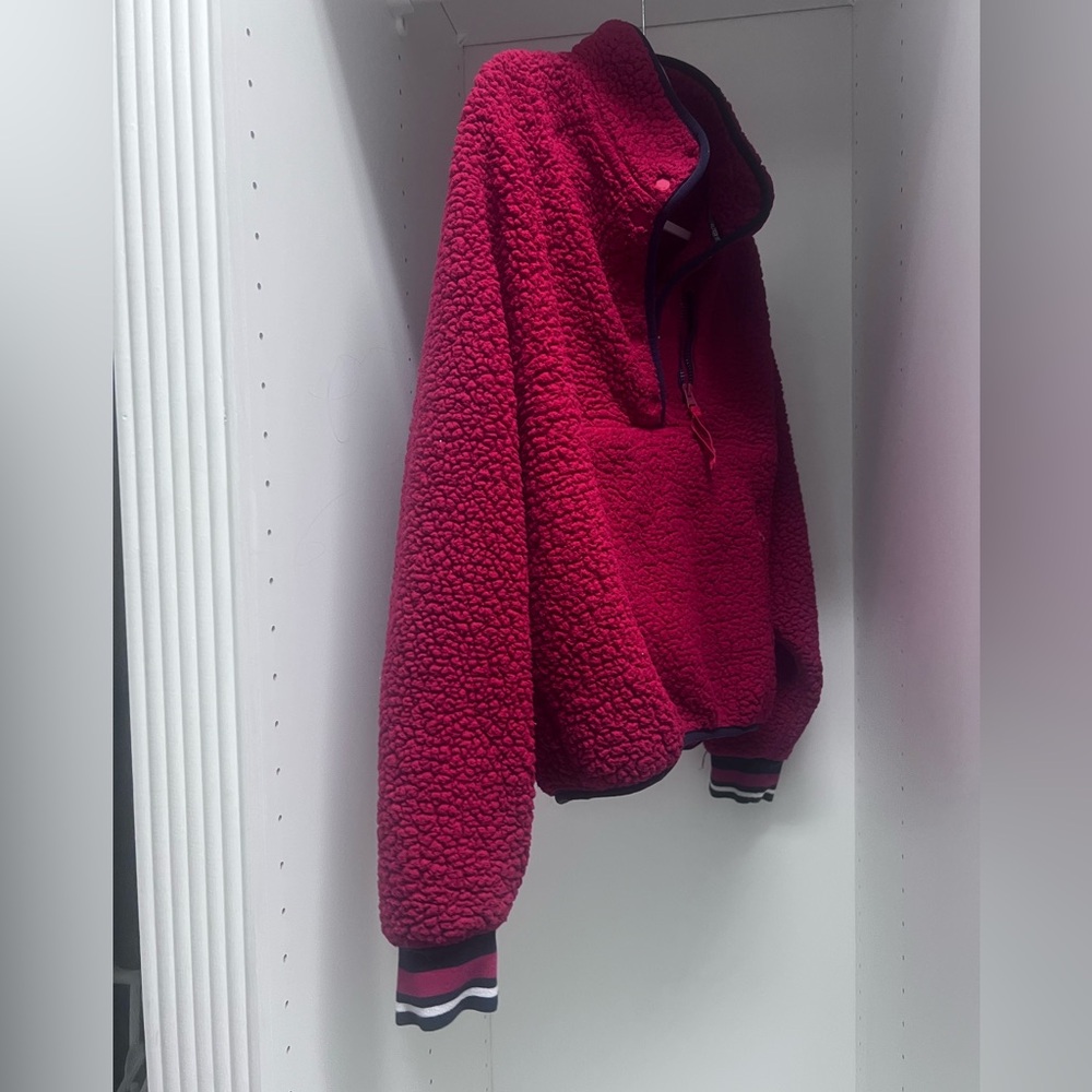 Tommy Hilfiger Red Sherpa Jacket